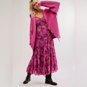 New Free People Swim Too Deep Cardi Sweater Size:Large